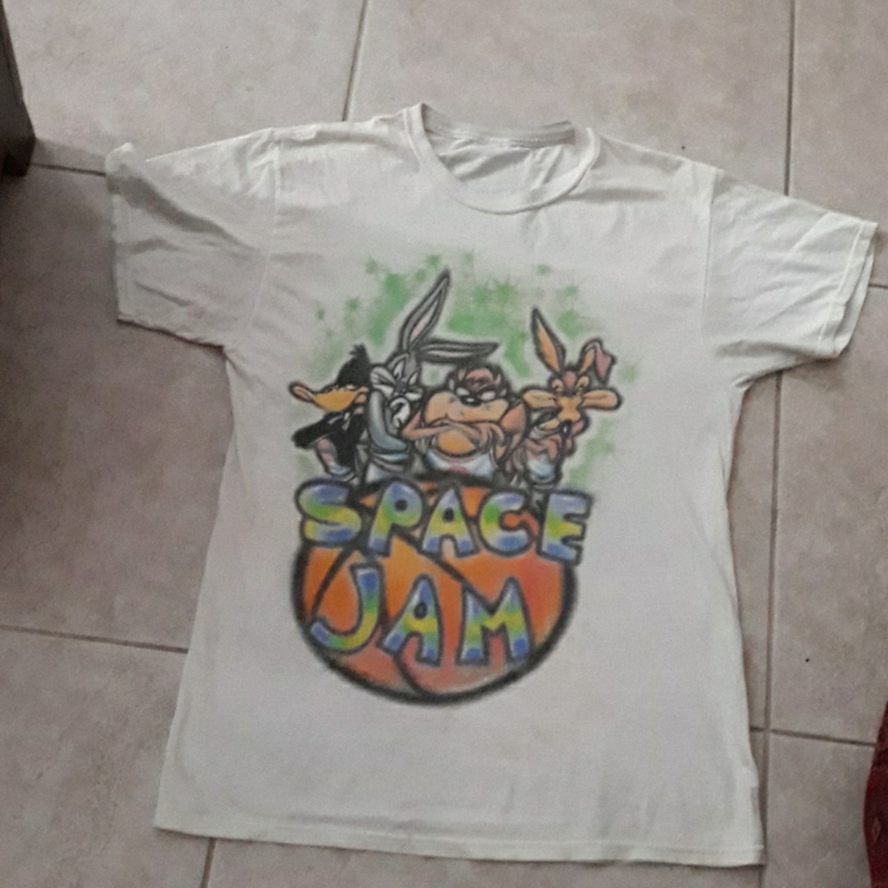 Space jams white shirt
